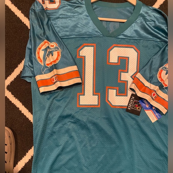 Vintage NWT Champion Miami Dolphins Dan Marino Deadstock Jersey - Picture 2 of 9